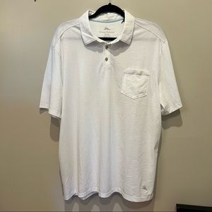 Tommy Bahama polo shirt with pocket, White NWT